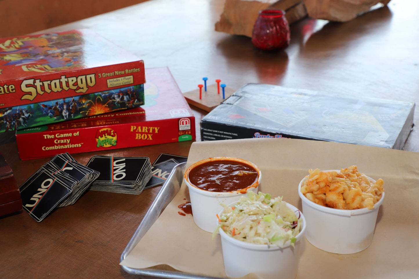 The best side dishes in San Diego are the ranch-style beans, coleslaw, and mac n cheese from Corbin's Q barbecue near San Diego State.